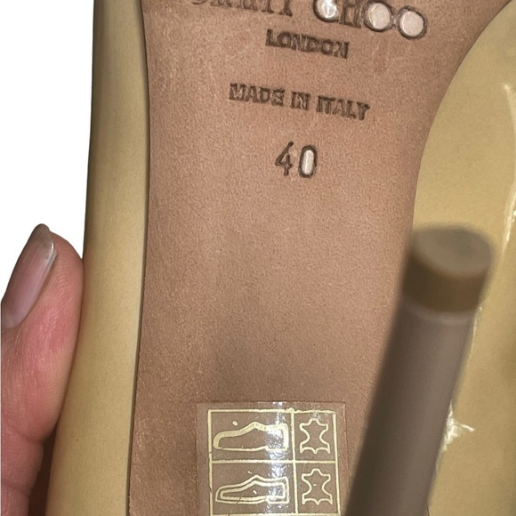 Jimmy Choo Light Mustard Patent Leather Pumps Size 40 (10 USA) - Picture 14 of 14